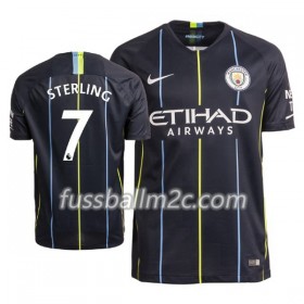 Fußballtrikots Manchester City Sterling 7 Auswärts Trikotsatz 2018-2019